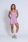 Macaquinho Fitness Flow Rosa Glam - Com bolso