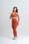 Top Fitness Compressão Frente Única Nala Telha