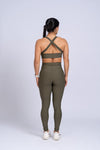 Calça Legging Fitness Compressão Classic Verde Musgo