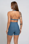 Short Fitness Compressão Classic Azul Maré