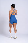 Macaquinho Fitness Compressão New Drop Set Azul Safira