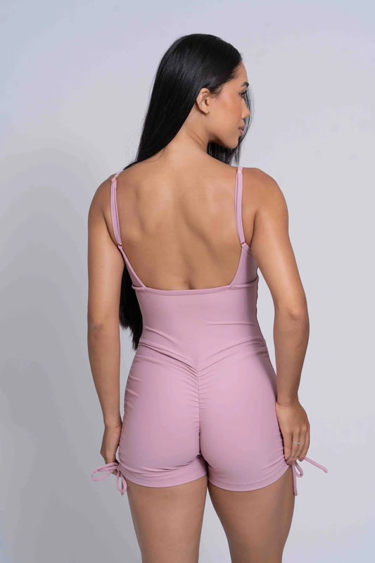 Macaquinho Fitness New Pérola Rosa Glam