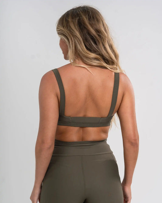 Top Fitness Flow Verde Musgo