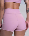 Short Fitness Confort Canelado sem costura frontal