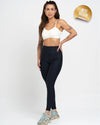Calça Legging Classic Preta Cintura Alta  Zero Transparência  Compressão Ideal