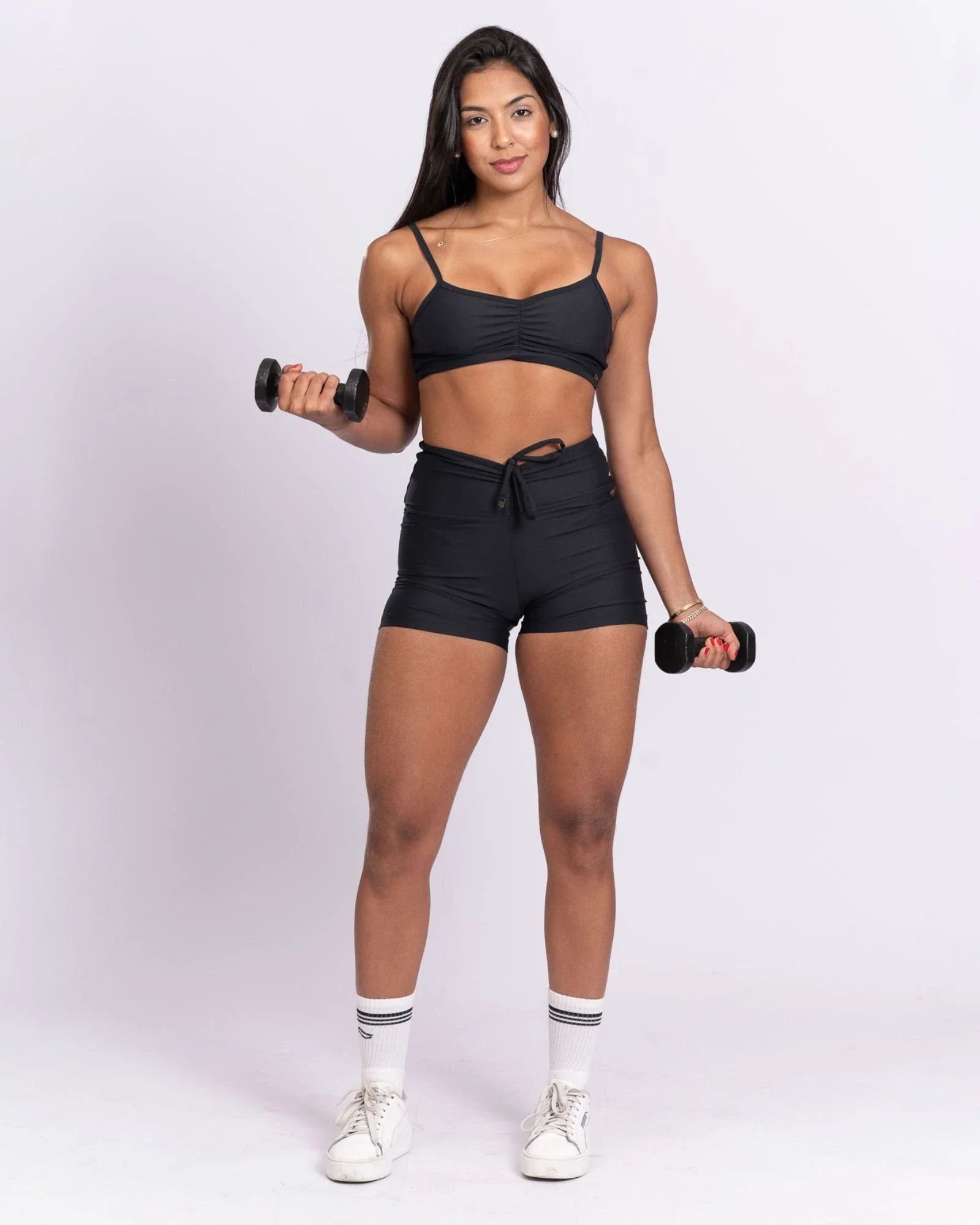 Short fitness Slim Preto Empina Bumbum - Maré Maria moda fitness