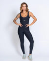 Macacão fitness Classico Preto compressão
