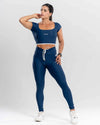Top Fitness Ana de Manguinha com Bordado Maré Maria