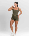 Top Fitness Power Corset Verde Musgo