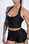 Top Fitness Core Frente Única Super Black