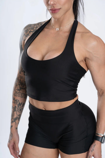 Top Fitness Core Frente Única Super Black