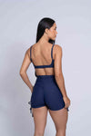 Short fitness Smile Azul Dark Empina Bumbum
