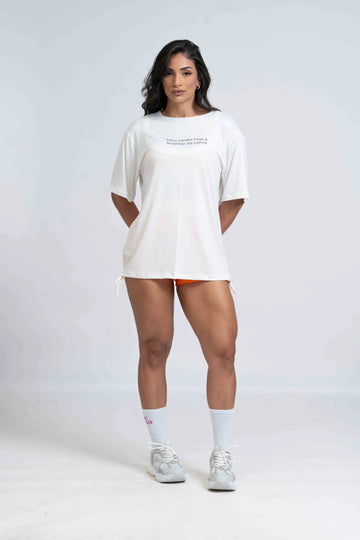 Blusão Oversized Meu cardio hoje é levantar da cama - Maré Maria moda fitness
