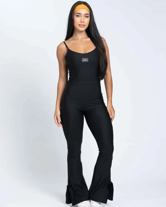 Macacão Fitness Flare Super Black