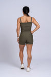 Short Fitness Compressão Classic Verde Musgo