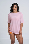 Blusão Fitness Oversized Life´s not a strawberry Rosa Candy (Leve Defeito)