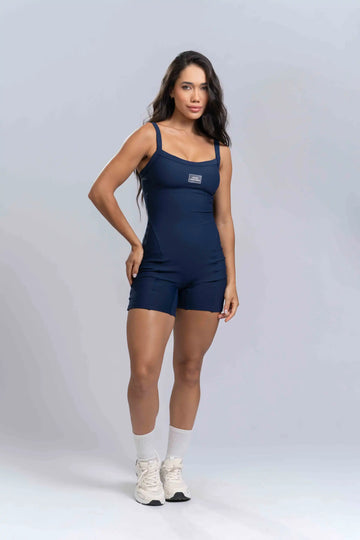 Macaquinho Flow Azul Marinho com bolso