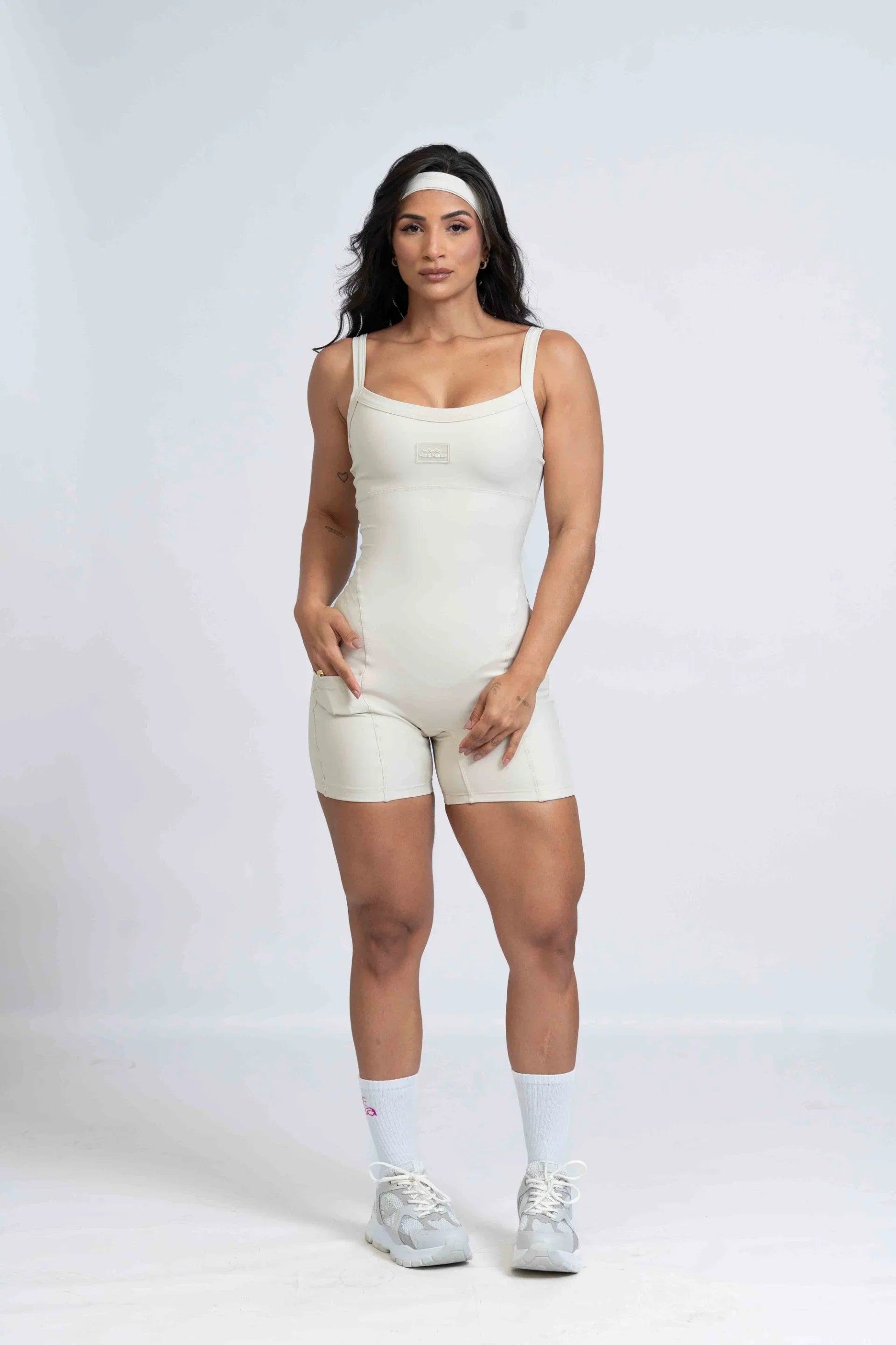 Macaquinho Fitness Flow Luna com bolso - Maré Maria moda fitness