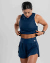 Regata Cropped Dry Azul Intenso