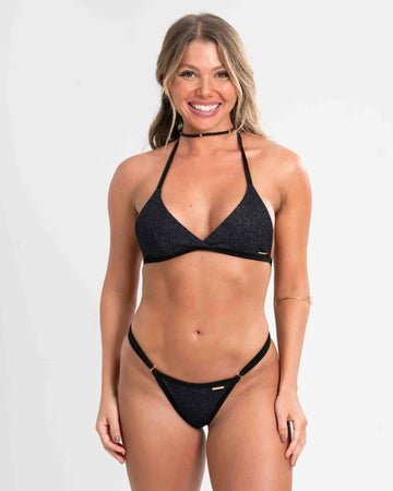 Top Cortininha Fixo com Lurex