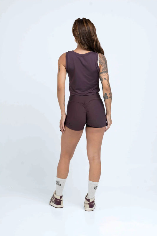 Regata Moletinho Marrom ébano (Leve defeito)