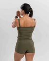 Top Fitness Power Corset Verde Musgo
