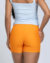 Short Fitness Bike Tangerina s/ costura frontal