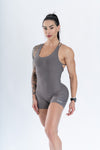 Macaquinho Fitness Compressão New Drop Set Cinza