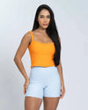 Top Fitness Power Corset Tangerina