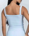 Top fitness Power Corset Azul Ice compressão