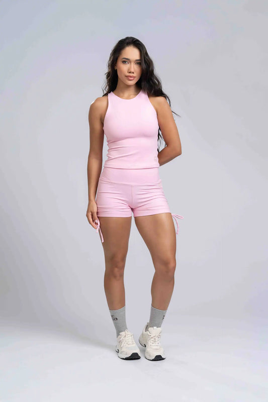 Blusa Casual Charlote Rosa Quartzo compressão