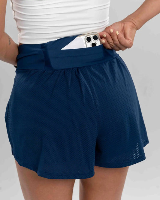 Short Fitness Dual Fit Azul Intenso