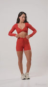 Short Fitness Compressão Slim Telha
