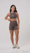 Top Fitness Compressão Madu Marrom Carbono