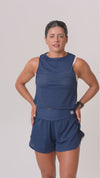 Regata Cropped Dry Azul Intenso
