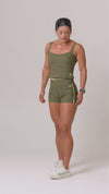 Top Fitness Power Corset Verde Musgo