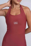 Macacão Fitness Native Vermelho Carmin Compressão