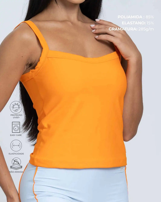 Camiseta Fitness Active Tangerina