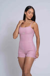 Macaquinho Fitness New Pérola Rosa Glam