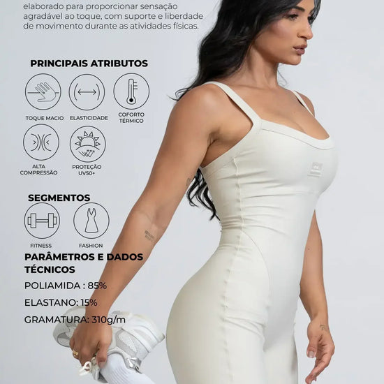 Macaquinho Fitness Flow Rosa Malibu com bolso - Maré Maria moda fitness