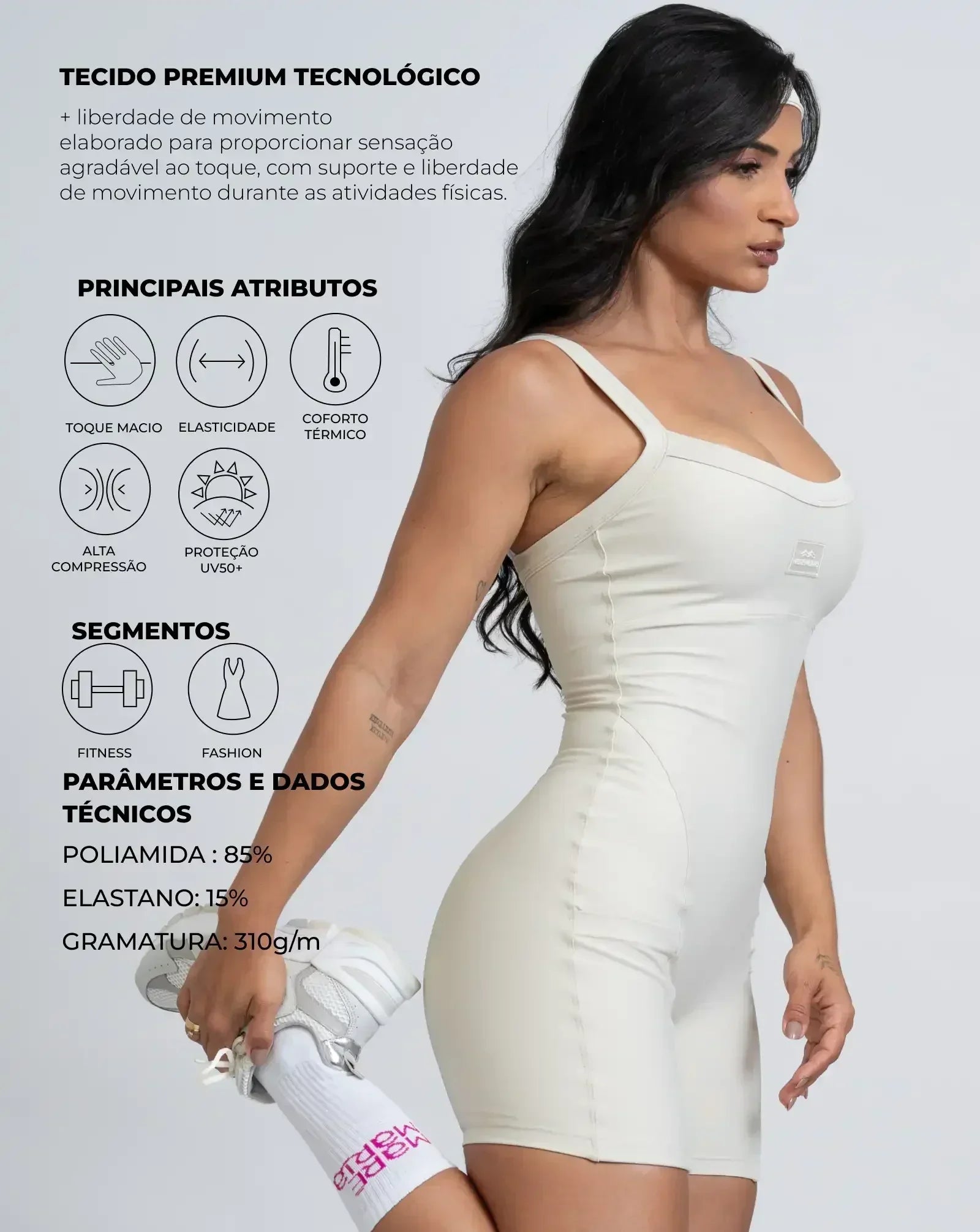 Macaquinho Fitness Flow Rosa Malibu com bolso - Maré Maria moda fitness