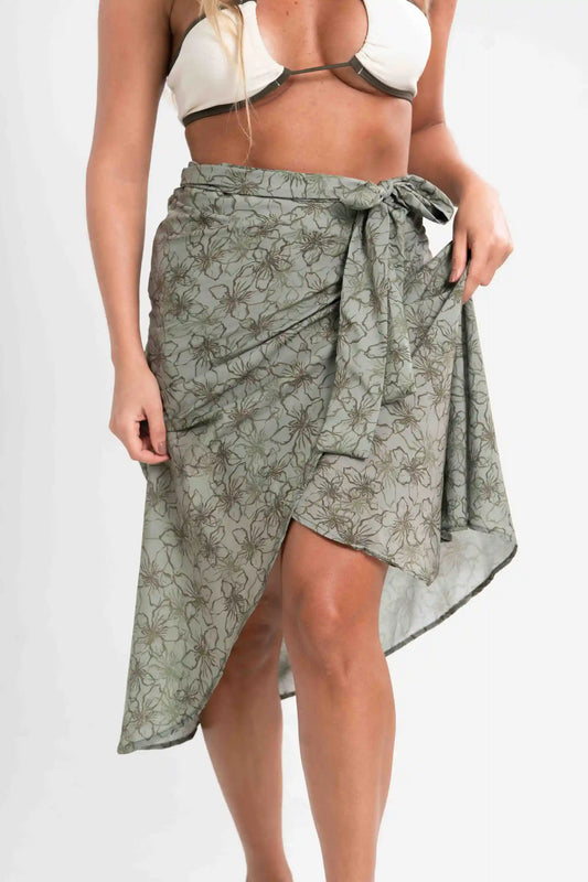 Pareô Estampa Flor de Hibisco