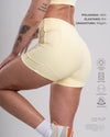 Short Fitness Active Amarelo Brisa Com Off White
