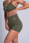 Short Fitness Compressão Classic Verde Musgo
