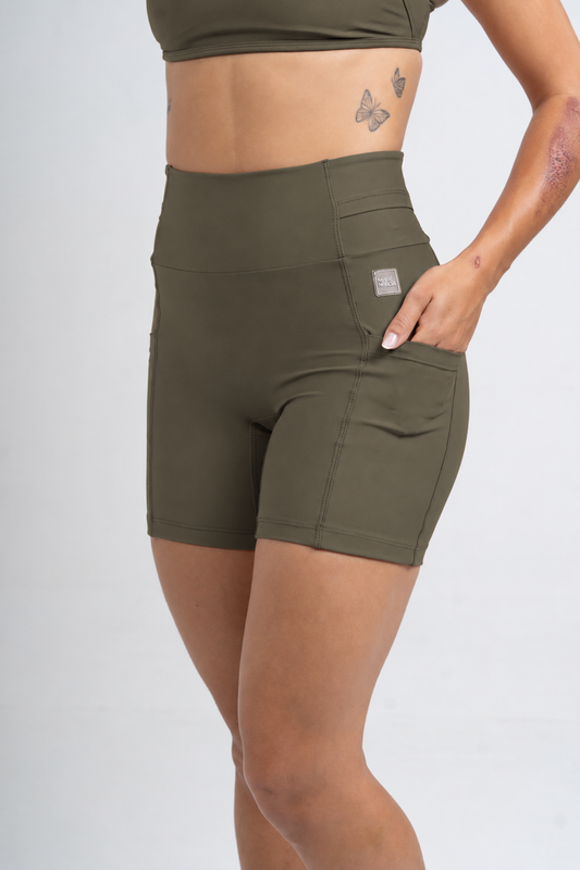 Short Fitness Compressão New Bike Verde Musgo