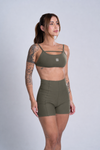 Short Fitness Compressão Classic Verde Musgo