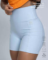 Short fitness Bike Azul Ice compressão s/ costura Frontal
