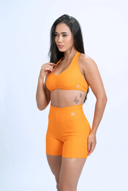 Short Classic Tangerina compressão sem empina (Leve Defeito)